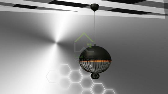 لوستر آلومینیومی کلاهی قفسی