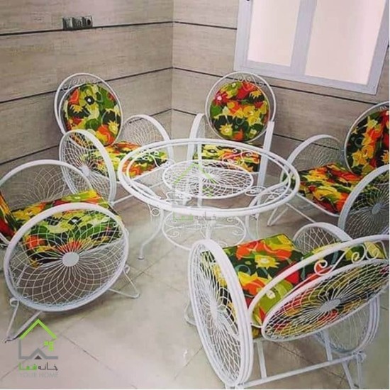 صندلی فلزی باغی مدل گلبرگ
