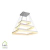 لوستر مدرن LED مربع سه طبقه ابعاد 405060