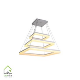 لوستر مدرن LED مربع سه طبقه ابعاد 405060