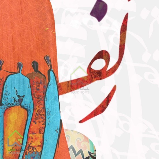 تابلو دیجیتال آرت طرح زلف تو