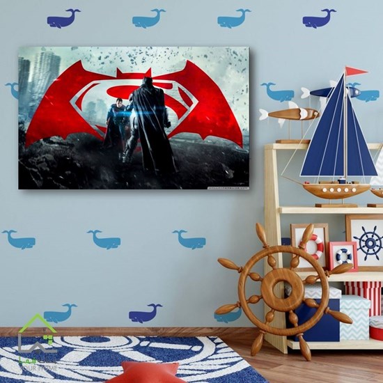 تابلو دیواری بتمن و سوپرمن batman vs superman