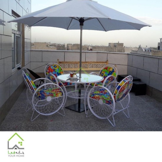 چتر باغی پایه وسط