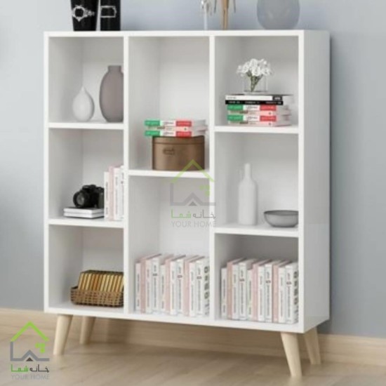 مدل کتابخانه دکوری چوبی