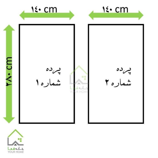 پرده کتان قرمز