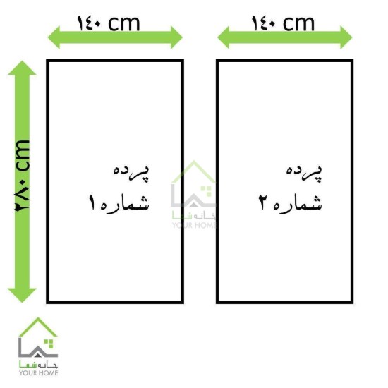 پرده کتان سفید
