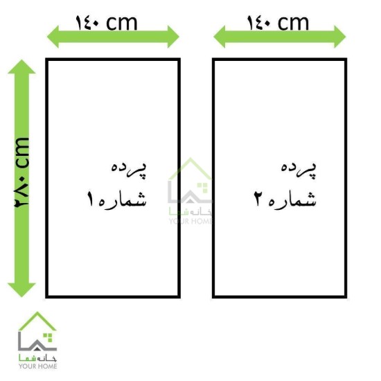 پرده کتان اتاق خواب