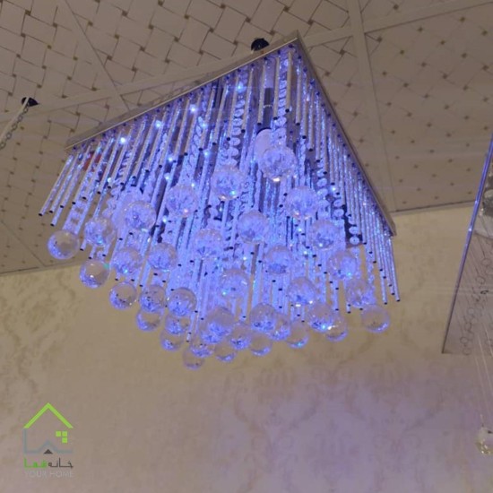 لوستر کریستال مربع