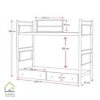 ابعاد تختخواب دو طبقه دورا