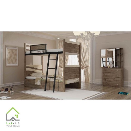 تخت خواب دو طبقه آریا