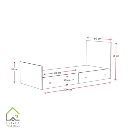 ابعاد تختخواب آدیداس