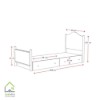 ابعاد تخت یک نفره روما