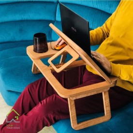میز لپ تاپ تاشو چوبی