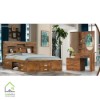 سرویس خواب دو نفره MDF گردویی