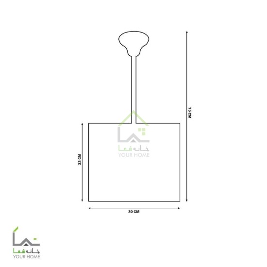 لوستر تک شعله کریستال کاردی قطر30سانتی متر