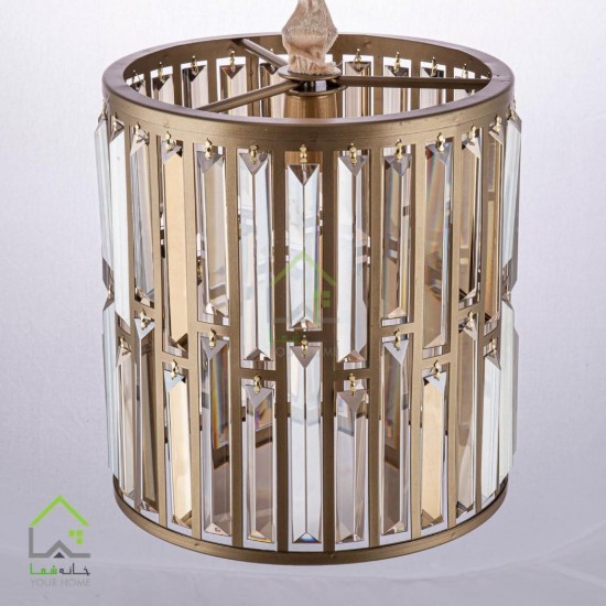 لوستر تک شعله کریستال کاردی قطر30سانتی متر