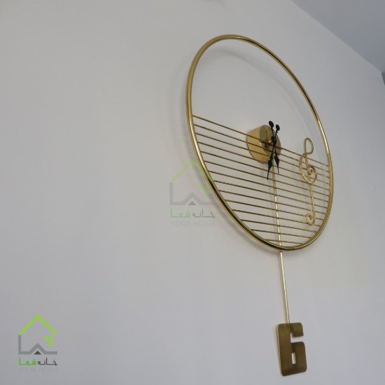 ساعت دیواری فلزی مدرن