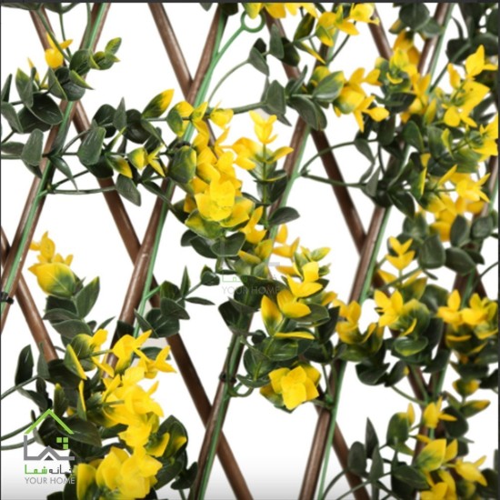 فنس آکاردئونی با ریسه گیاه مصنوعی