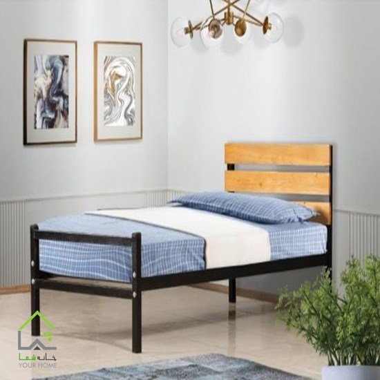 تخت خواب یک نفره مدل آبنوس