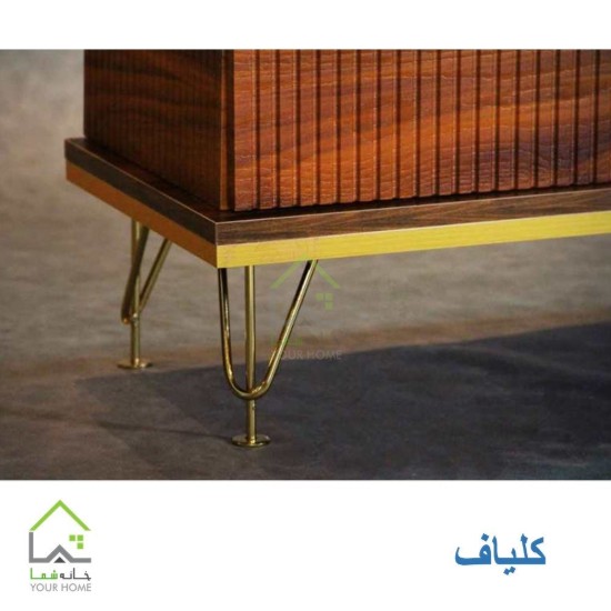 میز تلویزیون پایه استیل مدل v