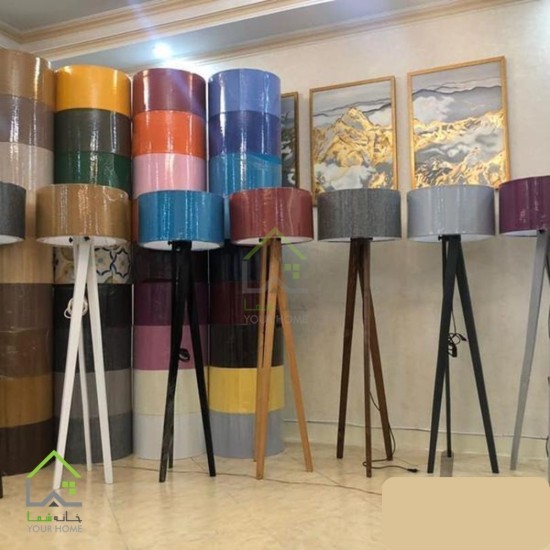 آباژور ایستاده چوبی