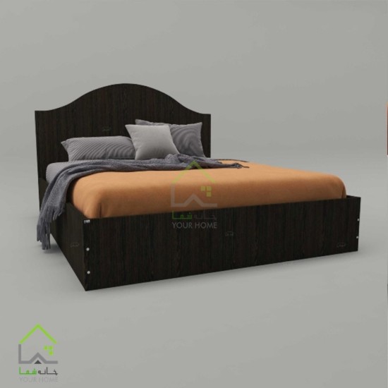تخت خواب چوبی دو نفره مدل ترانه