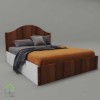 تخت خواب چوبی دو نفره مدل ترانه