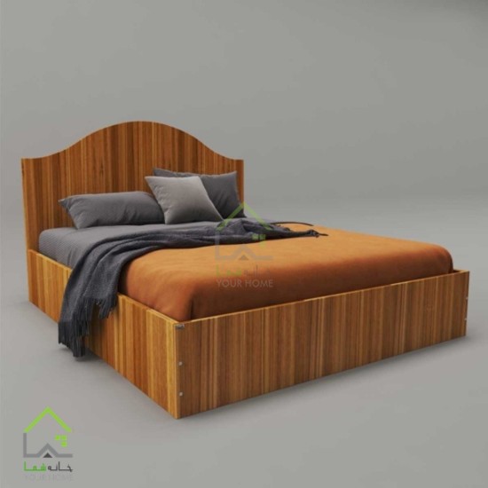 تخت خواب چوبی دو نفره مدل ترانه