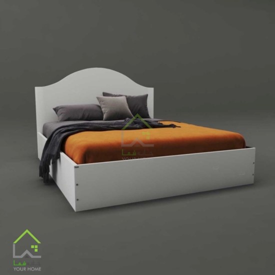 تخت خواب چوبی دو نفره مدل ترانه