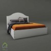 تخت خواب چوبی دو نفره مدل ترانه