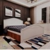 تخت خواب دونفره ژینا رنگ سفید