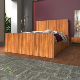 تخت خواب دو نفره چوبی مدل بهار