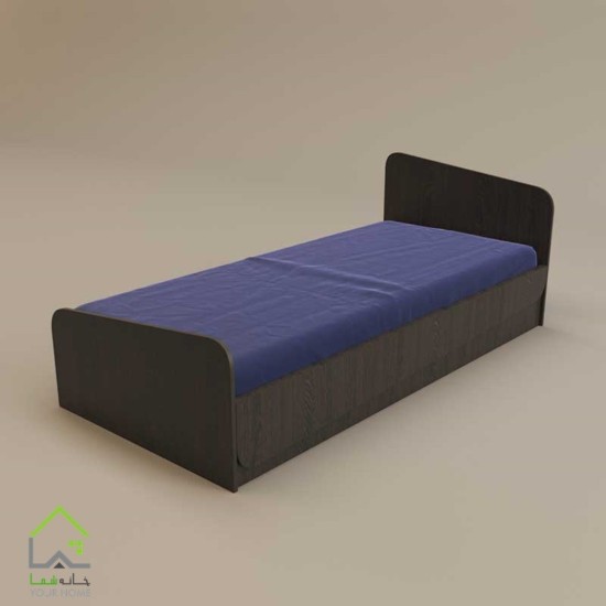 تختخواب چوبی یک نفره سام