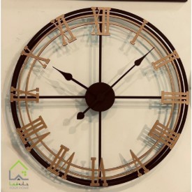 ساعت دیواری گرد فلزی اطلس