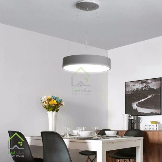 لوستر smd دایره طوسی