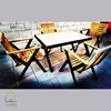 میز و صندلی چوبی باغی مدل روستیک