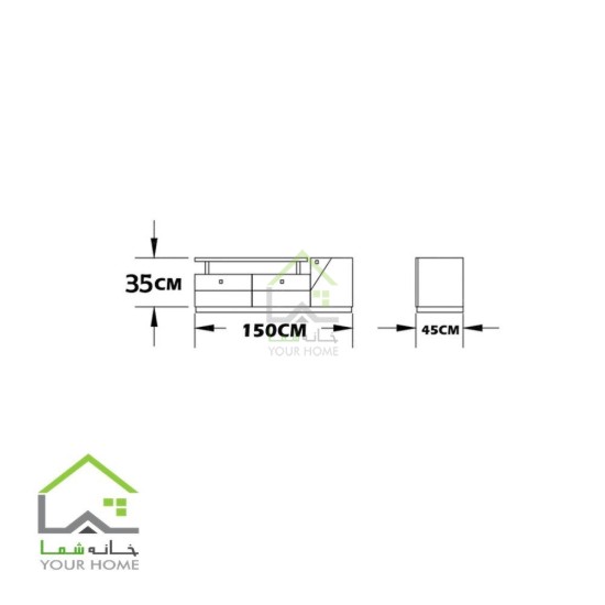 میز تلویزیون مدل مانیل 
