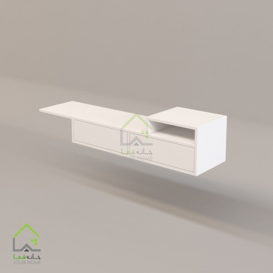 میز تلویزیون دیواری ساحل دو رنگ