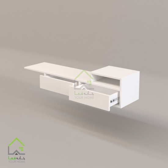 میز تلویزیون دیواری ساحل دو رنگ