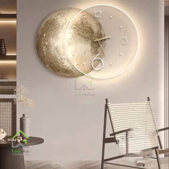 ساعت دیواری طرح ماه