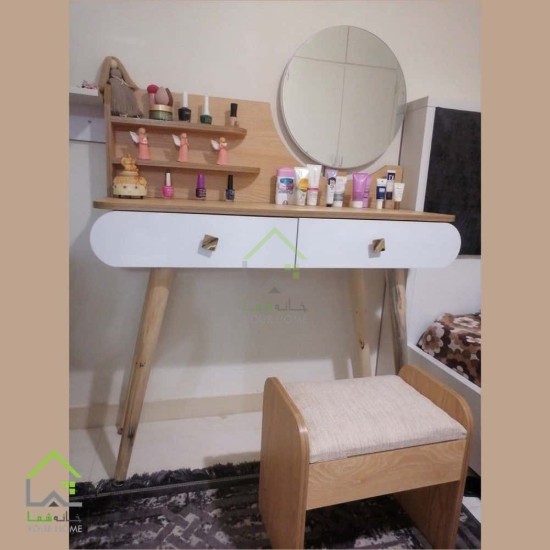 میز آرایشی پایه چوبی مدرن