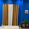پرده کتان کنفی ضخیم  شکلاتی