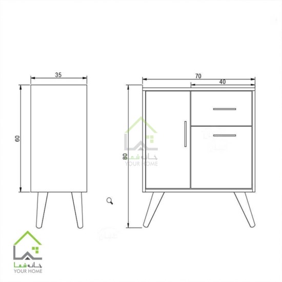جاکفشی مدرن آپارتمانی مدل J-FH 346