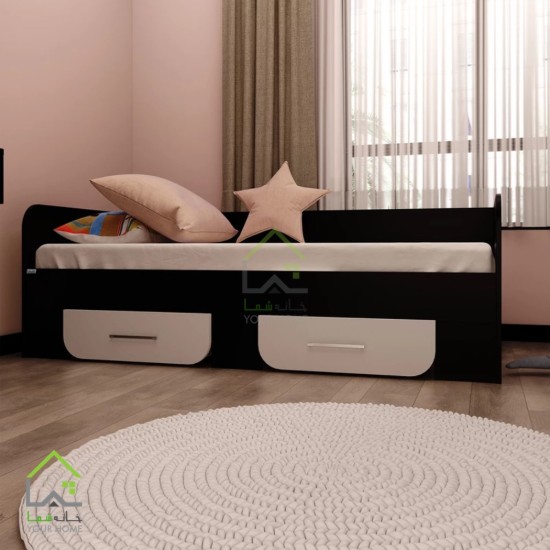 تخت خواب یک نفره  با طراحی ساده