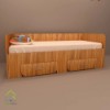 تخت خواب یک نفره  با طراحی ساده