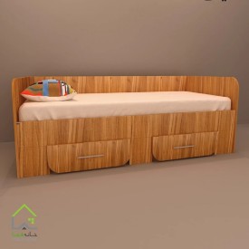تخت خواب یک نفره  با طراحی ساده