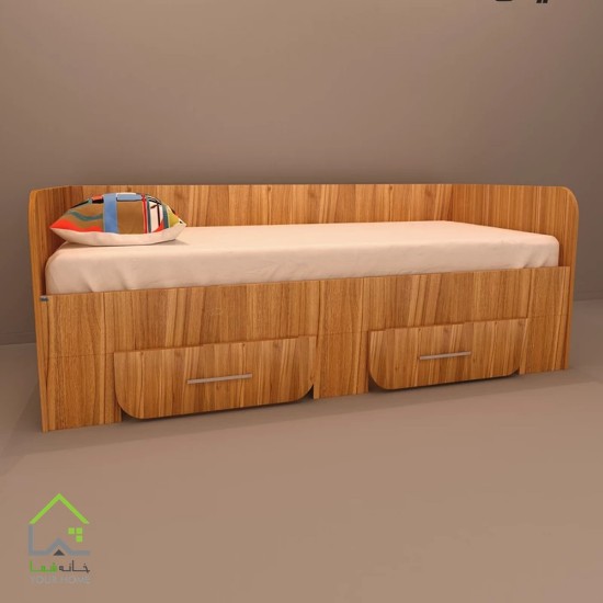 تخت خواب یک نفره  با طراحی ساده