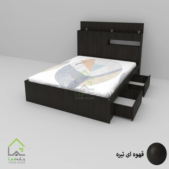 تخت خواب دونفره سفید