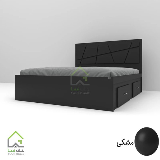تختخواب دونفره طرحدار