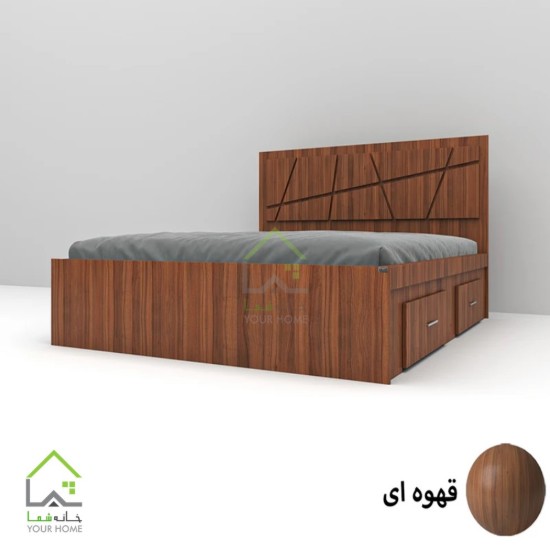 تختخواب دونفره طرحدار